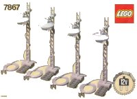 LEGO part 12V Train Light Posts 7867-1