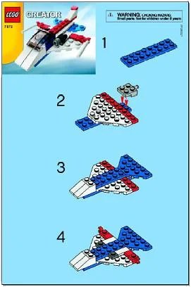 LEGO onderdeel Jet Plane polybag (7873-1)