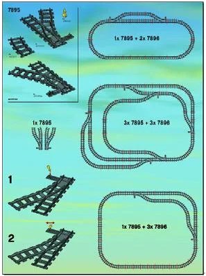 LEGO onderdeel Switching Tracks (7895-1)