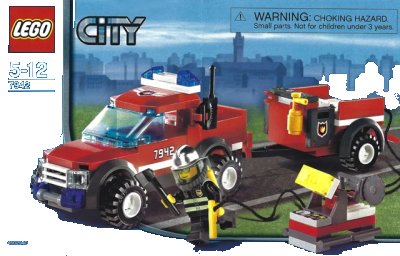 LEGO onderdeel Off Road Fire Rescue (7942-1)