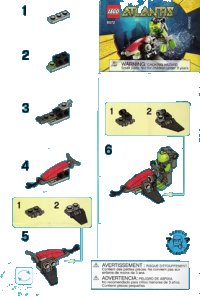 LEGO part Sea Jet 8072-1
