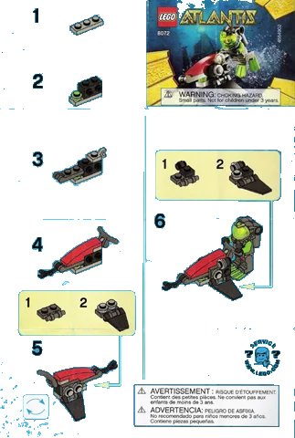 LEGO onderdeel Sea Jet (8072-1)