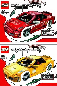 LEGO onderdeel Ferrari F430 Challenge 8143-1