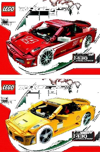 LEGO onderdeel Ferrari F430 Challenge (8143-1)