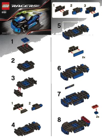 LEGO onderdeel Adrift Sport (8151-1)