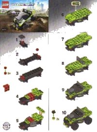 LEGO part Lime Racer 8192-1