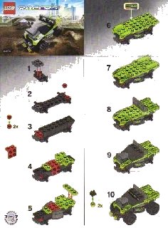 LEGO onderdeel Lime Racer (8192-1)