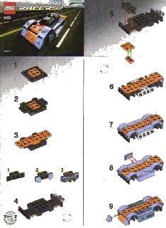 LEGO onderdeel Blue Bullet (8193-1)