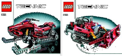 LEGO onderdeel Snowmobile (8272-1)