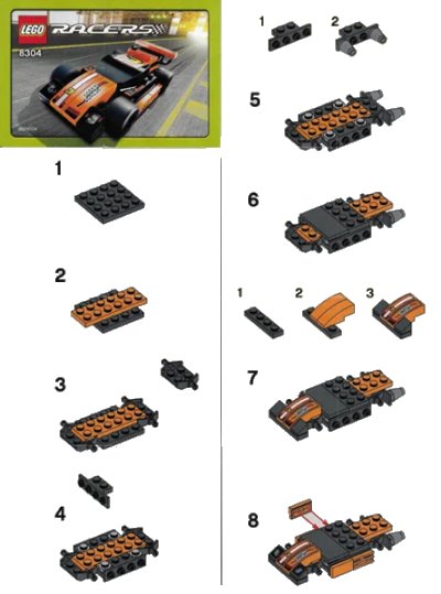LEGO onderdeel Smokin' Slickster (8304-1)