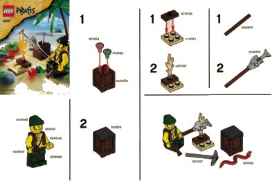 LEGO onderdeel Pirate Survival (8397-1)