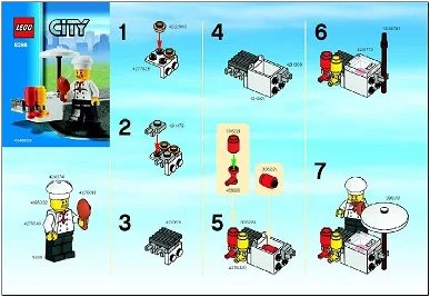 LEGO onderdeel BBQ Stand (8398-1)