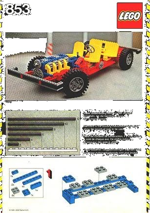 LEGO onderdeel Auto Chassis (853-1)