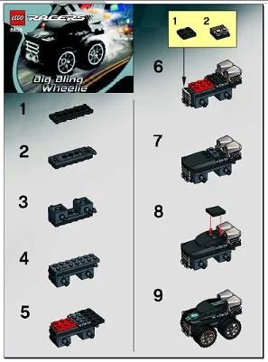 LEGO onderdeel Big Bling Wheelie (8658-1)