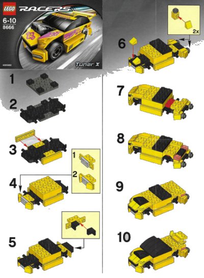 LEGO part Tuner X (8666-1)