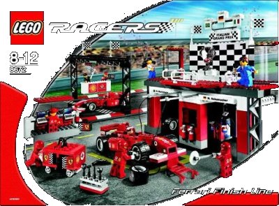 LEGO onderdeel Ferrari Finish Line (8672-1)