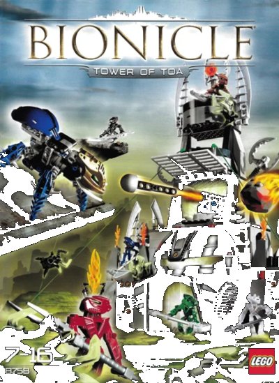 LEGO onderdeel Tower of Toa (8758-1)