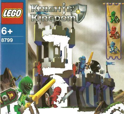 LEGO onderdeel Knights' Castle Wall (8799-1)