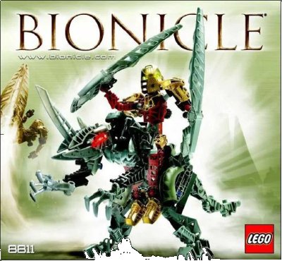 LEGO onderdeel Toa Lhikan & Kikanalo (8811-1)