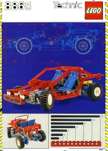 LEGO onderdeel Test Car (8865-1)