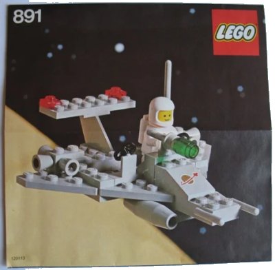 LEGO onderdeel Two-Man Scooter (891-1)