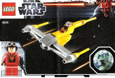 LEGO onderdeel Naboo Starfighter & Naboo (9674-1)
