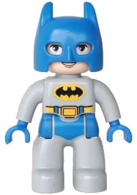LEGO onderdeel Duplo Figure Lego Ville, Batman, Blue Cowl 47394pb187