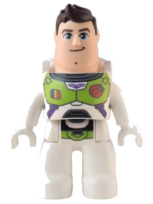 LEGO onderdeel Duplo Figure Lego Ville, Male, Buzz Lightyear with Dark Brown Hair (47394pb336)