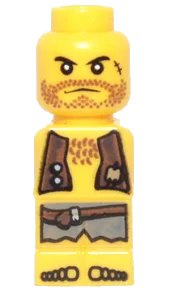 LEGO part Microfigure Pirate Plank Pirate Yellow (4585640) 85863pb020