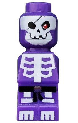 LEGO onderdeel Microfigure Ninjago Skeleton Dark Purple (4615583 / 6023504) (85863pb052)