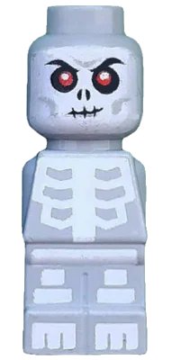 LEGO onderdeel Microfigure Ninjago Skeleton Light Bluish Gray (4615582) 85863pb053