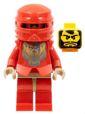 LEGO onderdeel Knights Kingdom II - Santis with Gold Pattern Armor, Dark Tan Hands (cas267)
