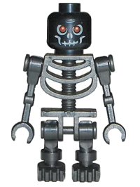 LEGO part Fantasy Era - Skeleton Warrior 1, Black cas327