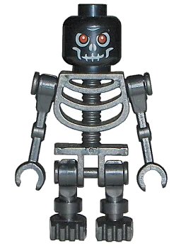 LEGO onderdeel Fantasy Era - Skeleton Warrior 1, Black (cas327)