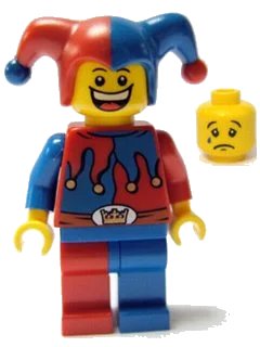 LEGO onderdeel Fantasy Era - Jester (Dual Sided Head) (cas403a)