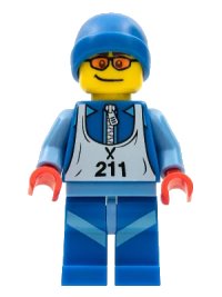 LEGO onderdeel Skier, Series 2 (Minifigure Only without Stand and Accessories) col028