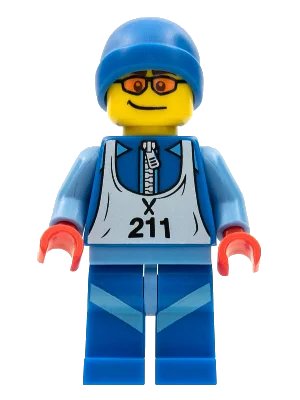LEGO onderdeel Skier, Series 2 (Minifigure Only without Stand and Accessories) (col028)