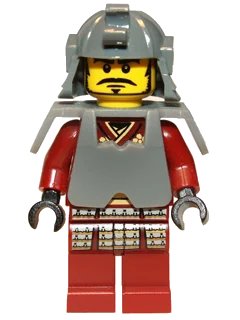 LEGO onderdeel Samurai Warrior, Series 3 (Minifigure Only without Stand and Accessories) (col035)