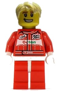 LEGO part Race Car Driver, Series 3 (Minifigure Only without Stand and Accessories) col040