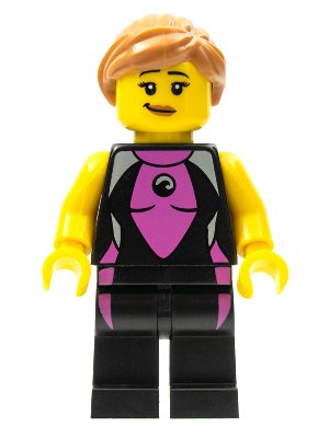 LEGO onderdeel Surfer Girl, Series 4 (Minifigure Only without Stand and Accessories) (col053)