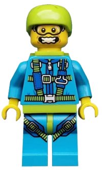 LEGO part Skydiver, Series 10 (Minifigure Only without Stand and Accessories) col150