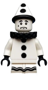 LEGO part Sad Clown, Series 10 (Minifigure Only without Stand and Accessories) col155
