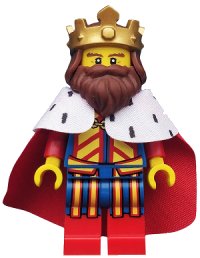 LEGO part Classic King, Series 13 (Minifigure Only without Stand and Accessories) col195