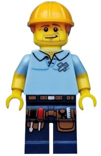 LEGO part Carpenter, Series 13 (Minifigure Only without Stand and Accessories) col203