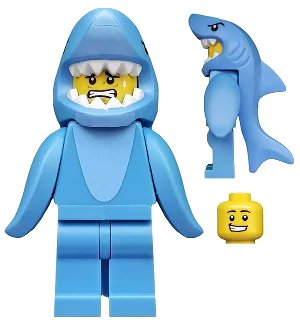 LEGO onderdeel Shark Suit Guy, Series 15 (Minifigure Only without Stand and Accessories) (col240)