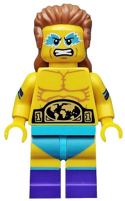 LEGO onderdeel Wrestling Champion, Series 15 (Minifigure Only without Stand and Accessories) (col241)