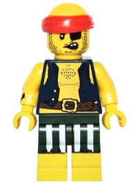 LEGO part Scallywag Pirate, Series 16 (Minifigure Only without Stand and Accessories) col252