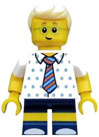 LEGO part Birthday Party Boy, Series 18 (Minifigure Only without Stand and Accessories) col327