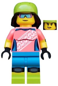 LEGO part Mountain Biker, Series 19 (Minifigure Only without Stand and Accessories) col357