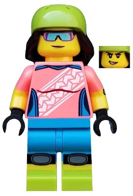 LEGO onderdeel Mountain Biker, Series 19 (Minifigure Only without Stand and Accessories) (col357)
